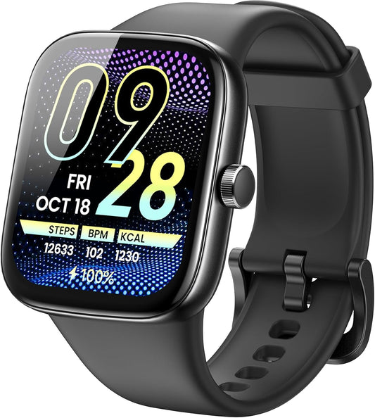 TOZO AMOLED S7 - Reloj inteligente con Bluetooth con pantalla Ultra HD de 1.85 pulgadas, mensajes dinámicos, empuja más de 100 modos deportivos, monitor de sueño para detectar la salud humana con